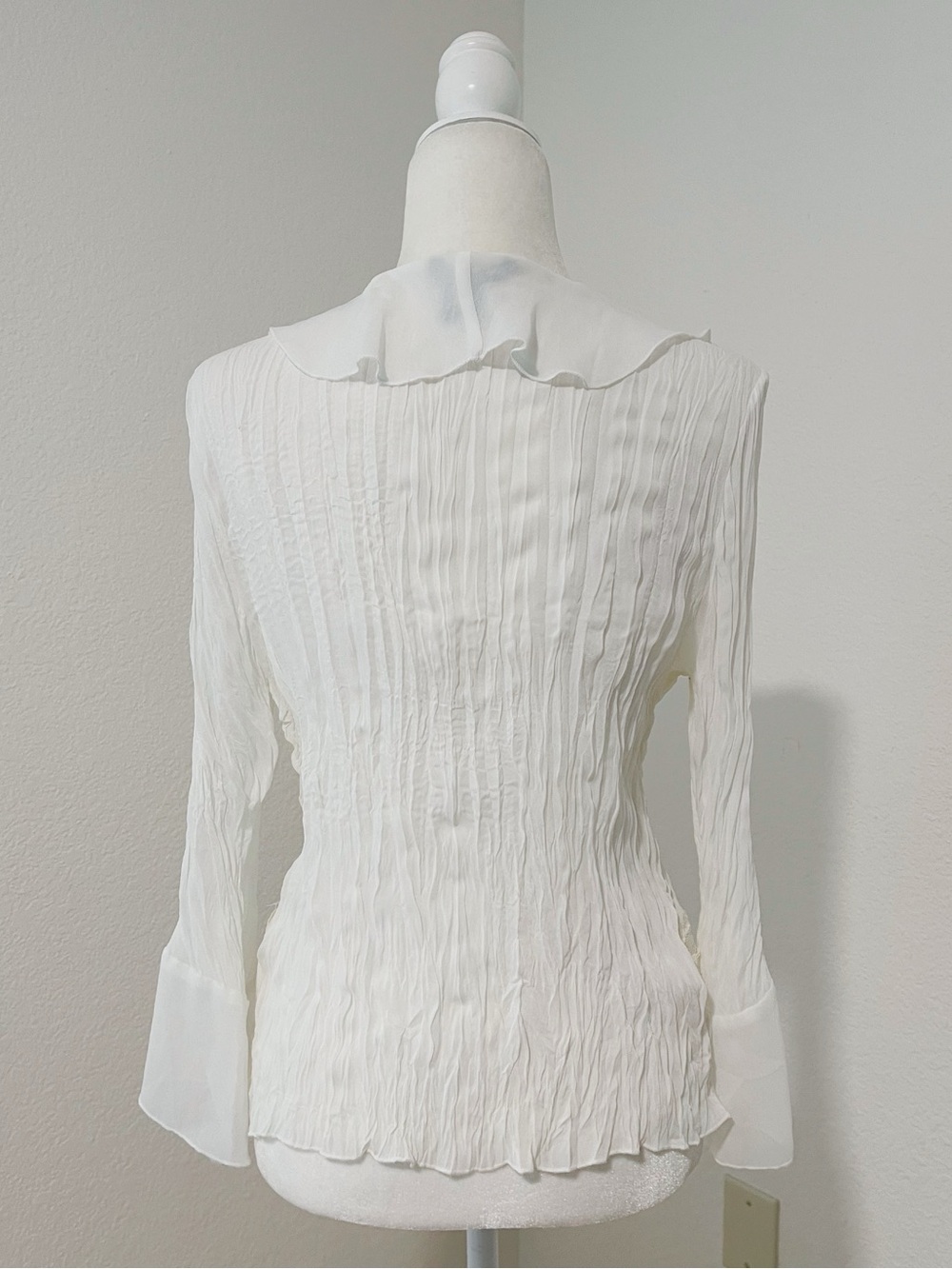 Sunny Taylor Vintage Bohemian Crinkle Blouse - Picture 7 of 8